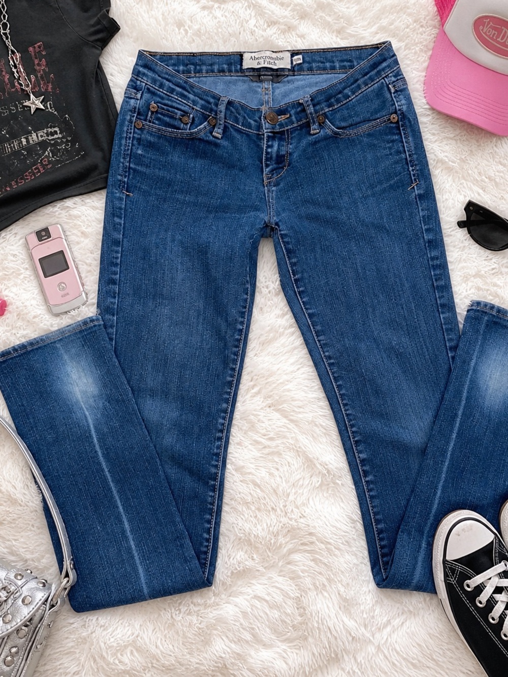 Y2K Abercrombie & Fitch Stretch Erin low rise jeans Size 00R